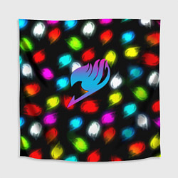 Скатерть для стола Fairy Tail неоновые лого, цвет: 3D-принт