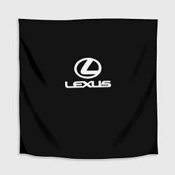 Скатерть для стола Lexus white logo, цвет: 3D-принт