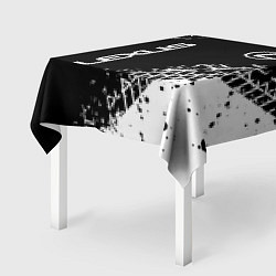 Скатерть для стола Лексус: следы от шин, цвет: 3D-принт — фото 2