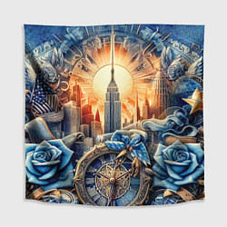 Скатерть для стола American collage - ai art, цвет: 3D-принт