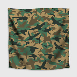 Скатерть для стола Армейский камуфляж текстура, цвет: 3D-принт