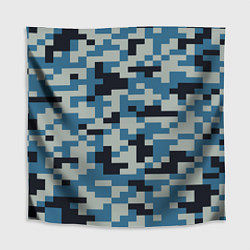 Скатерть для стола Пиксельный стиль камуфляж, цвет: 3D-принт