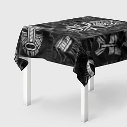 Скатерть для стола Африканские маски на пэчворк, цвет: 3D-принт — фото 2