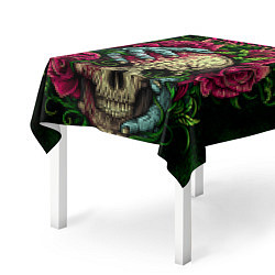 Скатерть для стола BFMV: Roses Skull, цвет: 3D-принт — фото 2