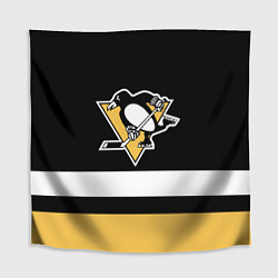 Скатерть для стола Pittsburgh Penguins: Black, цвет: 3D-принт