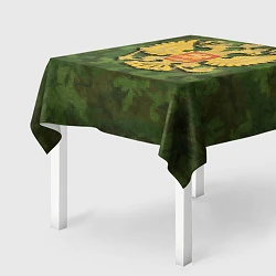 Скатерть для стола Герб на камуфляже, цвет: 3D-принт — фото 2