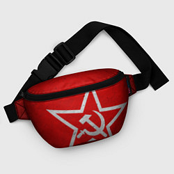 Поясная сумка Флаг СССР: Серп и Молот, цвет: 3D-принт — фото 2