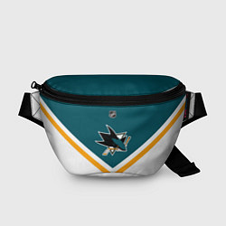 Поясная сумка NHL: San Jose Sharks, цвет: 3D-принт
