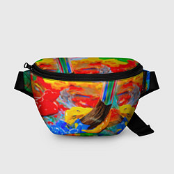 Поясная сумка Краски, цвет: 3D-принт