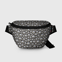 Поясная сумка Серебряные шары, цвет: 3D-принт