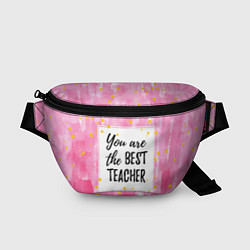 Поясная сумка Лучший учитель, цвет: 3D-принт