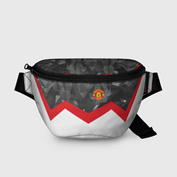 Поясная сумка Man United FC: Grey Polygons, цвет: 3D-принт