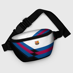 Поясная сумка Barcelona FC: Black style, цвет: 3D-принт — фото 2