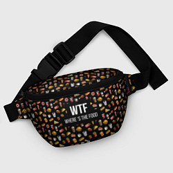 Поясная сумка WTF Food, цвет: 3D-принт — фото 2
