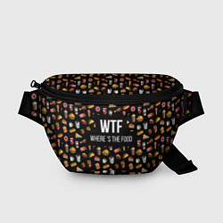 Поясная сумка WTF Food, цвет: 3D-принт