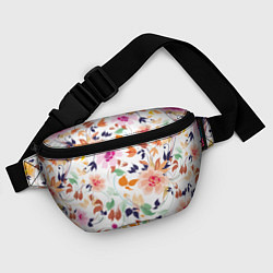 Поясная сумка Нежные цветы, цвет: 3D-принт — фото 2