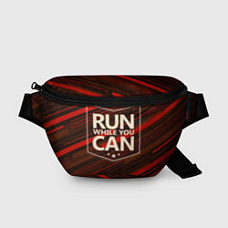 Поясная сумка Run while you can, цвет: 3D-принт