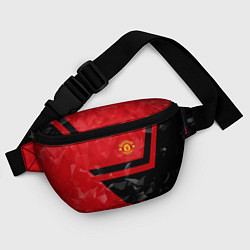 Поясная сумка FCMU: Red & Black Star, цвет: 3D-принт — фото 2