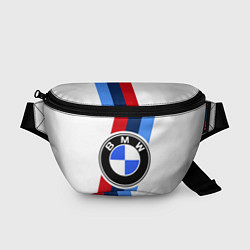 Поясная сумка BMW M: White Sport, цвет: 3D-принт