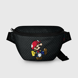 Поясная сумка Super Mario: Black Brick, цвет: 3D-принт