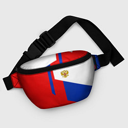 Поясная сумка Russia: Geometry Tricolor, цвет: 3D-принт — фото 2