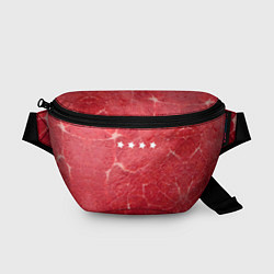 Поясная сумка Мясо 100%, цвет: 3D-принт