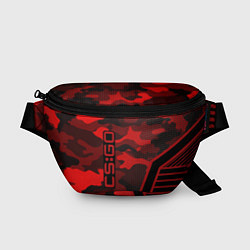 Поясная сумка CS:GO Red Camo, цвет: 3D-принт