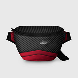 Поясная сумка Jaguar: Red Carbon, цвет: 3D-принт