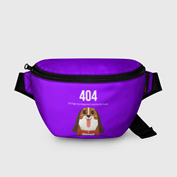 Поясная сумка Doggy: Error 404, цвет: 3D-принт