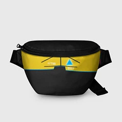 Поясная сумка Detroit: AP700 Yellow & Black, цвет: 3D-принт
