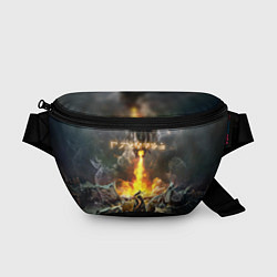 Поясная сумка TES: Dragon Flame, цвет: 3D-принт