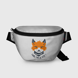 Поясная сумка Hello Fox, цвет: 3D-принт