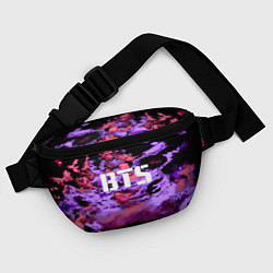 Поясная сумка BTS: Black & Pink, цвет: 3D-принт — фото 2