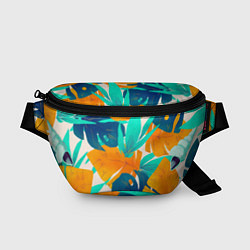 Поясная сумка Лазурные тропики, цвет: 3D-принт