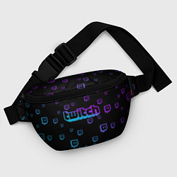 Поясная сумка Twitch: Neon Style, цвет: 3D-принт — фото 2