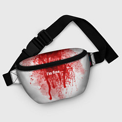 Поясная сумка Im fine halloween, цвет: 3D-принт — фото 2
