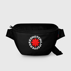 Поясная сумка Red Hot chili peppers logo on black