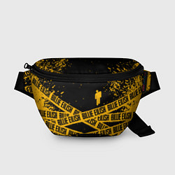 Поясная сумка BILLIE EILISH: Yellow & Black Tape, цвет: 3D-принт