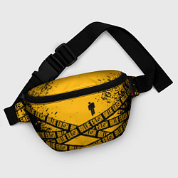 Поясная сумка BILLIE EILISH: Yellow Tape, цвет: 3D-принт — фото 2
