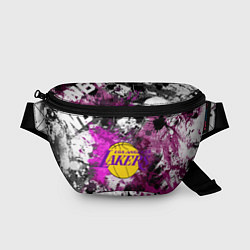 Поясная сумка Лос-Анджелес Лейкерс, Los Angeles Lakers, цвет: 3D-принт