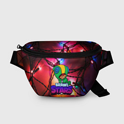 Поясная сумка BRAWL STARS НОВОГОДНИЙ, цвет: 3D-принт