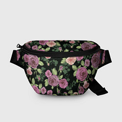 Поясная сумка Кусты роз, цвет: 3D-принт