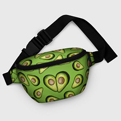 Поясная сумка Люблю авокадо, цвет: 3D-принт — фото 2