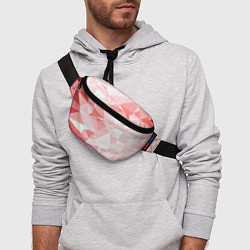 Поясная сумка Pink abstraction, цвет: 3D-принт — фото 2