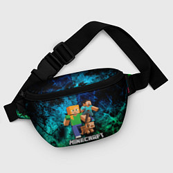 Поясная сумка Minecraft Майнкрафт, цвет: 3D-принт — фото 2