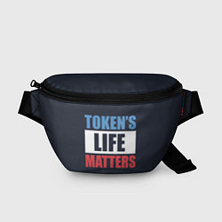 Поясная сумка TOKENS LIFE MATTERS, цвет: 3D-принт