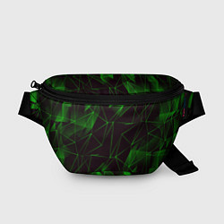 Поясная сумка GREEN STRIPES, цвет: 3D-принт