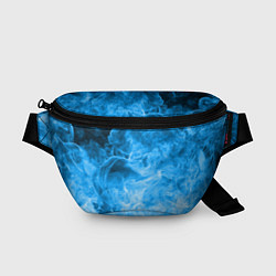 Поясная сумка ОГОНЬ BLUE, цвет: 3D-принт