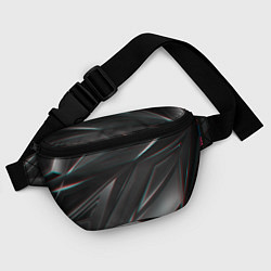 Поясная сумка GEOMETRY STRIPES GLITCH, цвет: 3D-принт — фото 2