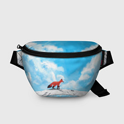 Поясная сумка Лиса и небеса, цвет: 3D-принт
